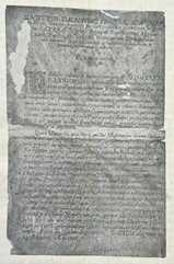 Preslika letka kojim je Vitezović pozvao ugledne pojedince i ustanove da mu šalju podatke koje bi uvrstio u svoju buduću knjigu (preuzeto iz časopisa "Vitezović", broj od ožujka 1905. godine).